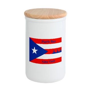 Puerto Rico New York Flag Lady Liberty Container by floger