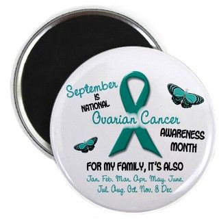 Ovarian Cancer Awareness Month 2.2 Magnet by awarenessgifts