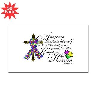 Autism ribbon with Cross Decal by inchristshirts