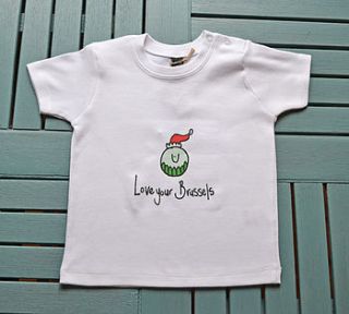 'love your brussels' christmas baby t shirt by peas in a pod