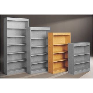 Library 60 H Four Shelf Single Sided Bookcase