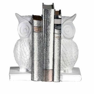 white owl bookends by marquis & dawe