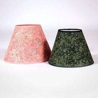 hand marbled empire lampshade by clementine's shop