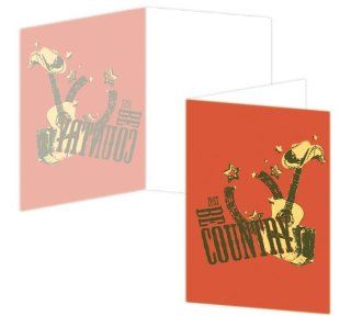 ECOeverywhere Be Country Boxed Card Set, 12 Cards and Envelopes, 4 x 6 Inches, Multicolored (bc14345)  Blank Postcards 