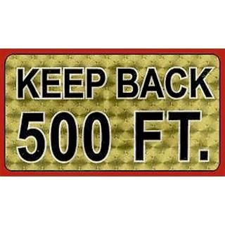 Fire Fighter Keep Back 500 Feet Decal by FireFighterGiftsByGlen