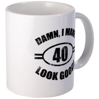 Damn Funny 40th Birthday Mug by thepixelgarden