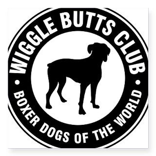Wiggle Butts Club Square Sticker by Admin_CP6394724