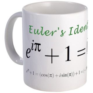 Eulers identity Mug by maththreads