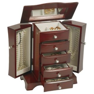 Mele & Co. Dara Cherry Jewelry Box with Pearl Drawer Pulls
