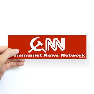 CNN   Commie News Network Bumper Bumper Sticker by rightwingstuff
