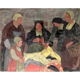 The Fabric Seller, c.1898   5.5 x 4.25 Flat Card by BridgemanClassic