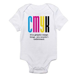cmyk design thing Infant Bodysuit by MillbillyCustom