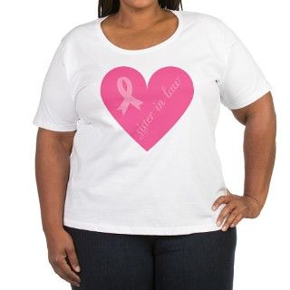 Breast Cancer Sister in Law Heart T Shirt by mainstreetshirt