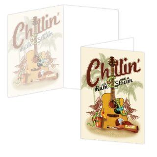 ECOeverywhere Rum and Strum Boxed Card Set, 12 Cards and Envelopes, 4 x 6 Inches, Multicolored (bc12664)  Blank Postcards 