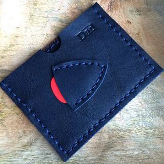 midnight blue plectrum and card holder by parkin & lewis