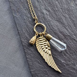 angel wing necklace by martha jackson