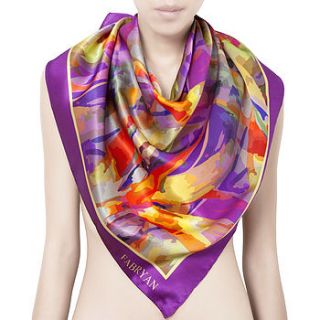 bird of paradise silk scarf by fabryan