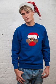 men's novelty christmas robin jumper by not for ponies