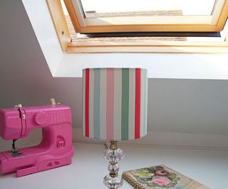 lampshade in cath kidston bon bon stripe by the shabby shade