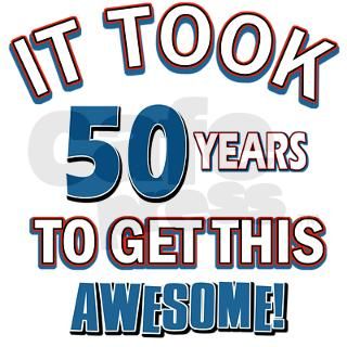 Awesome 50 year old birthday design Greeting Cards by gotteez
