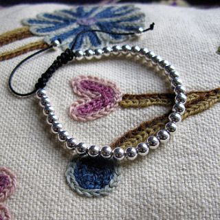 silver cord bracelet by eni