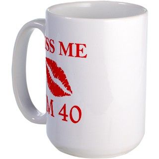 40th Birthday Kiss Mug by jdpdesigns