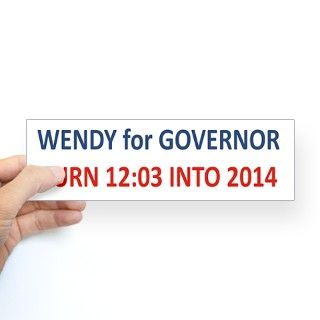 Wendy Davis For Governor 1203 2014 Bumper Bumper Sticker by WendyDavisforGovernor