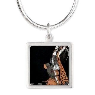 Art Deco Persian Oriental Silver Square Necklace by listing store 15341859