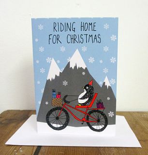 penguin christmas card by boodle