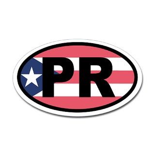 Puerto Rico Flag Oval Decal by atozovals