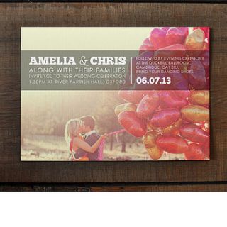 engagement photo save the date by feel good wedding invitations