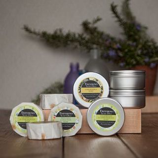 soap tin gift set by organic trevarno