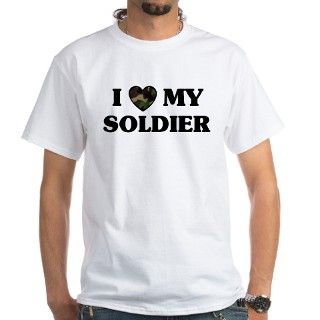 I Love (camo heart) My Soldier Shirt by lovethetroops