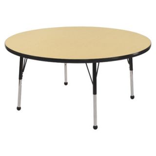 ECR4kids 48 Round Adjustable Activity Table in Maple