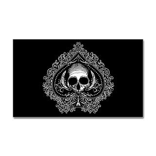 Skull Ace Of Spades Decal by retroandvintage
