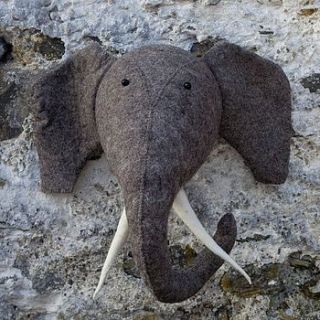 felt elephant head by armstrong ward