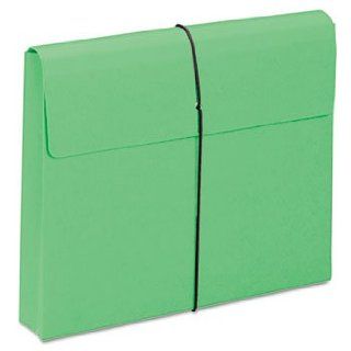 Smead Expanding Wallet with Elastic Closure, Letter Size, 2 Inch Expansion, Green, 10 per Box (77204) 