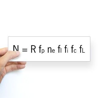 Drake Equation Bumper Bumper Sticker by oddmatter