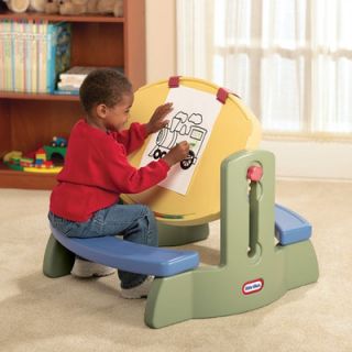 Little Tikes Adjust n Draw Kids Activity Table and Chair Set