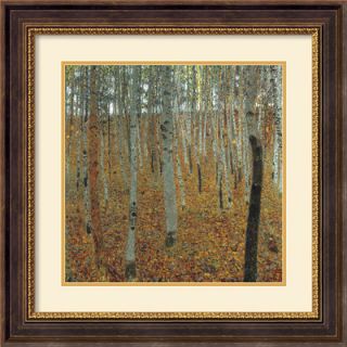 Great American Picture Birch Forest Gold Framed Print   Gustav Klimt