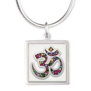 Om Aum Namaste Yoga Symbol Necklaces by Bluedarkartgifts