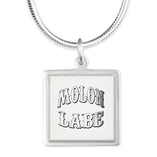 Molon Labe Silver Square Necklace by frankopinions