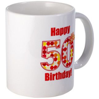 Happy 50th Birthday Mug by MightyBaby