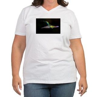 Rainbow Hummingbird Plus Size T Shirt by listing store 79983665