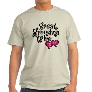 Great Grandma To Be 2014 T Shirt by zipetees