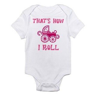 Pink Stroller Infant Bodysuit by bikkisisters