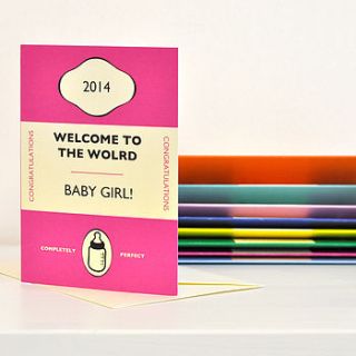 congratulations new baby card by e.y.i.love