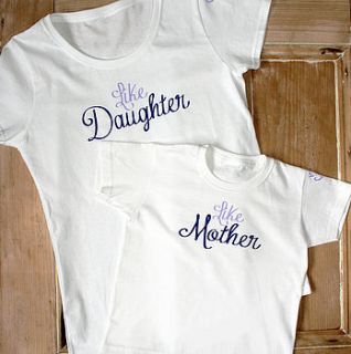 'like mother, like daughter' t shirt set by precious little plum