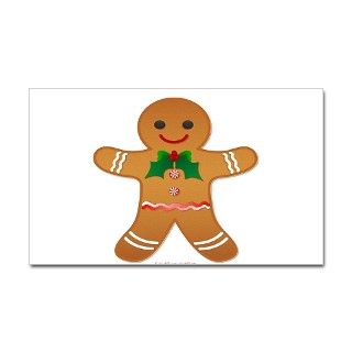 Gingerbread Man   Boy Decal by LeeHillerDesigns