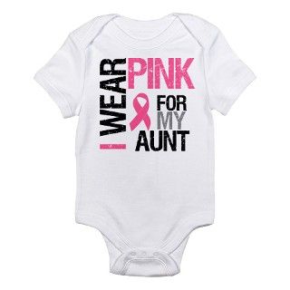 I Wear Pink (Aunt) Infant Bodysuit by gifts4awareness
